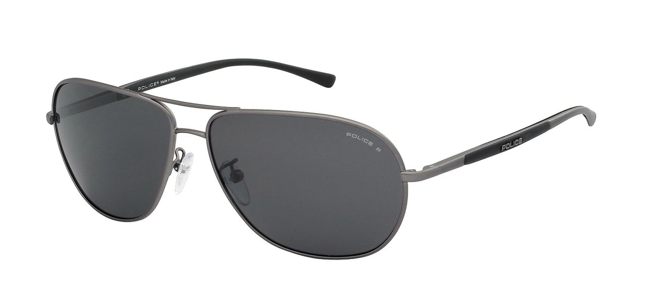 police eyewear by de rigo vision s8651 black gu